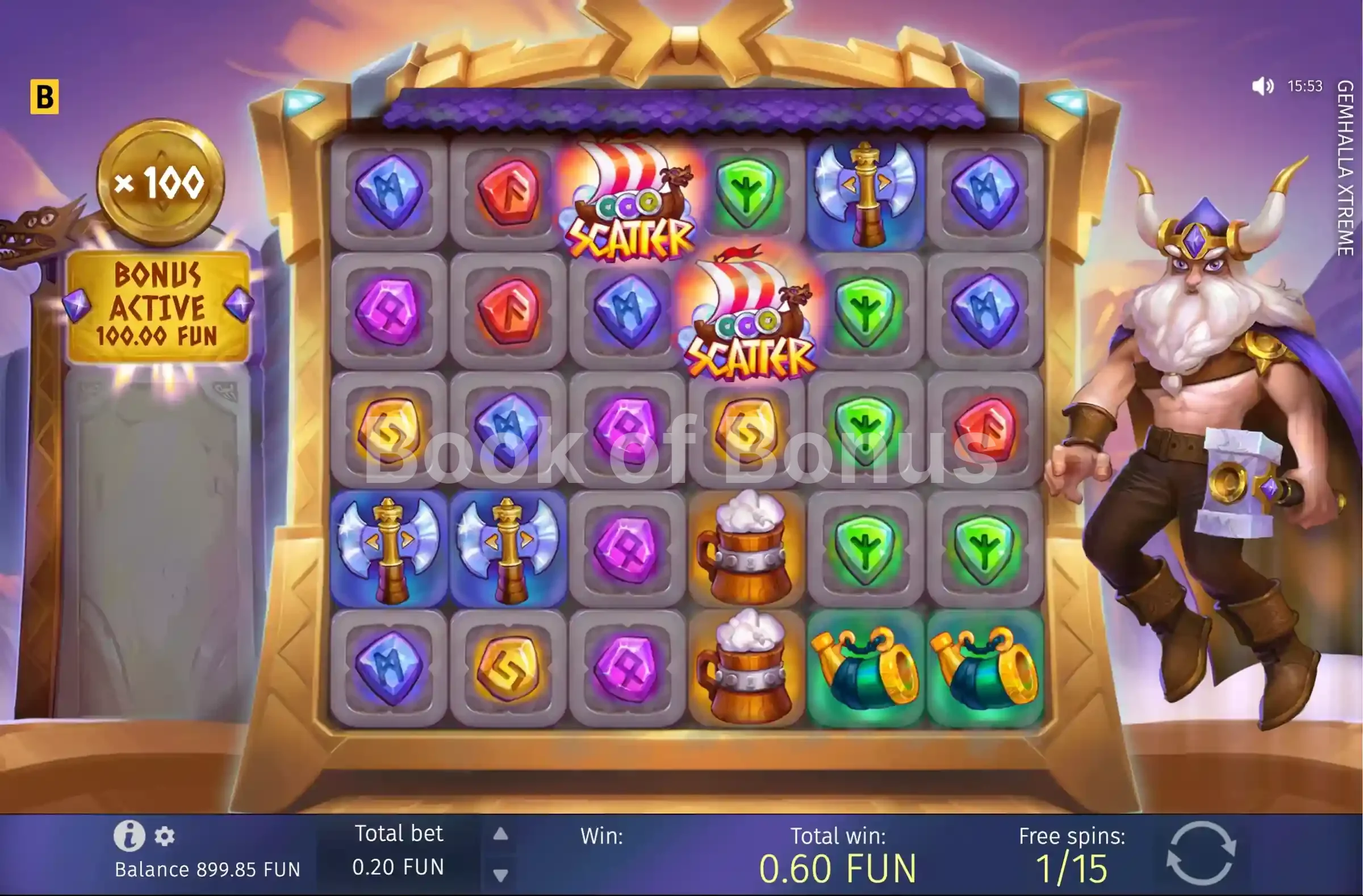 Gemhalla Xtreme par BGaming - tours gratuits