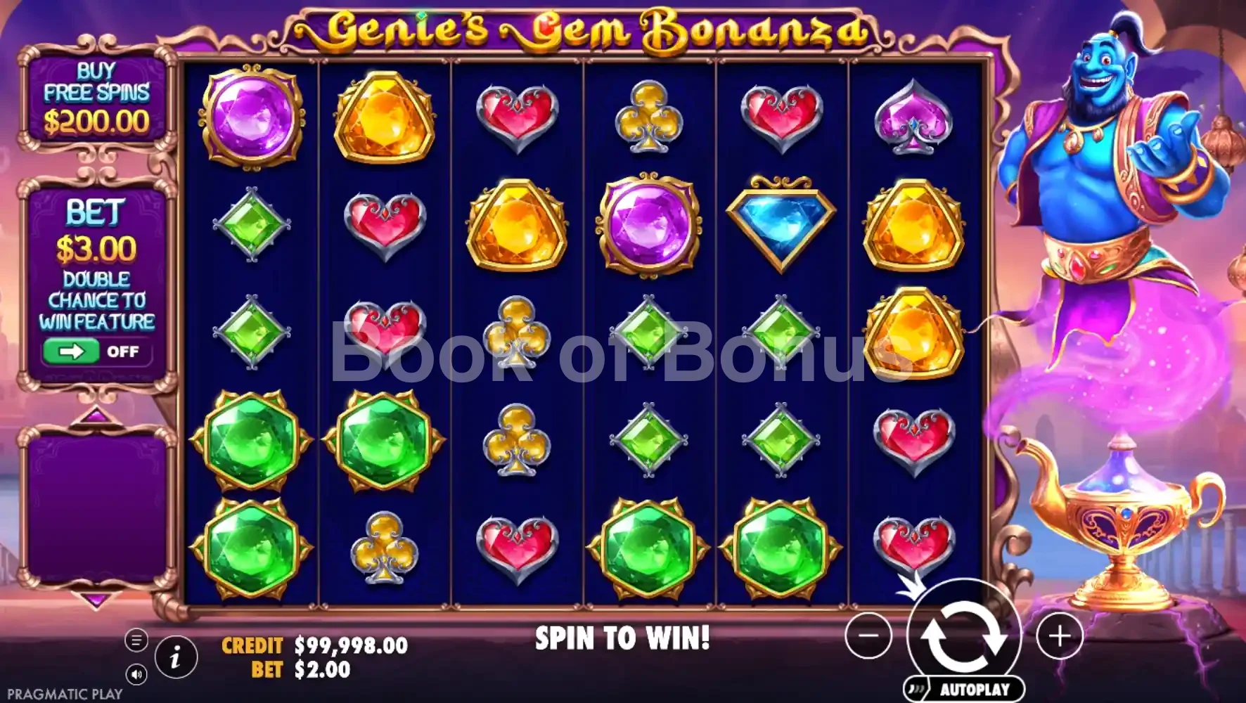 Jeu de base Genie's Gem Bonanza