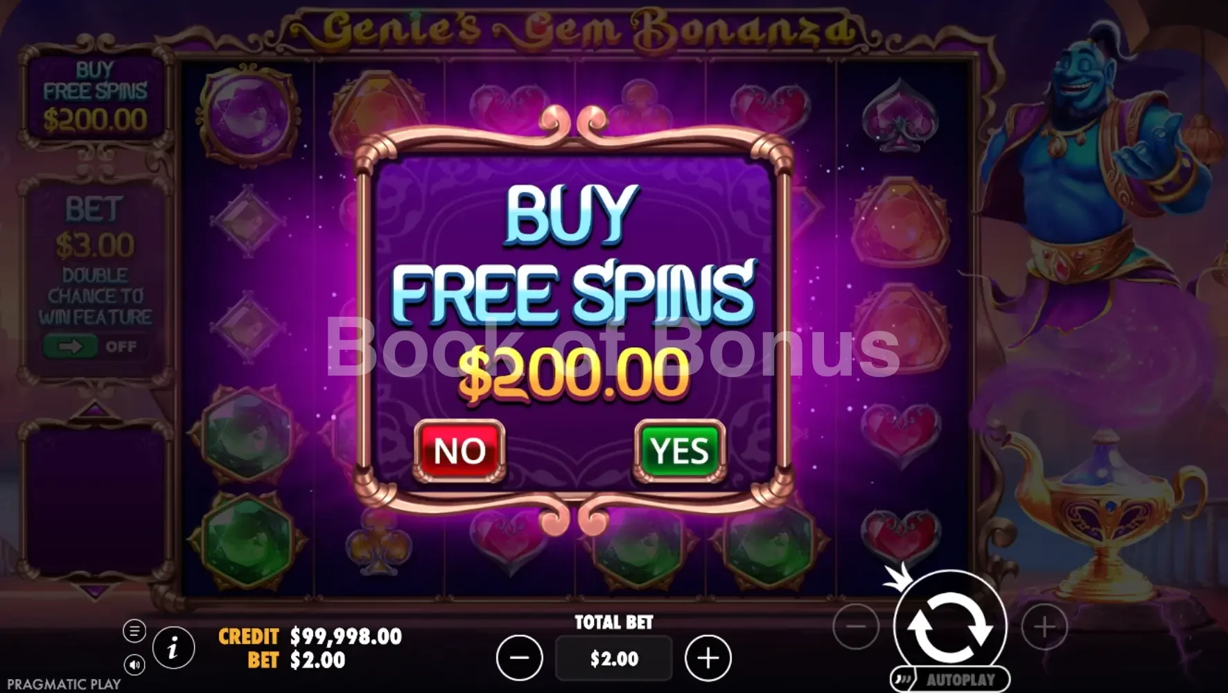 Bonus buy Genie's Gem Bonanza