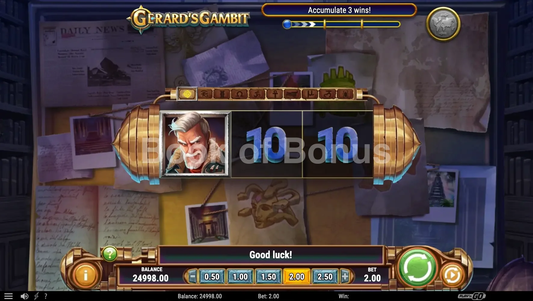 Jeu de base Gerard's Gambit