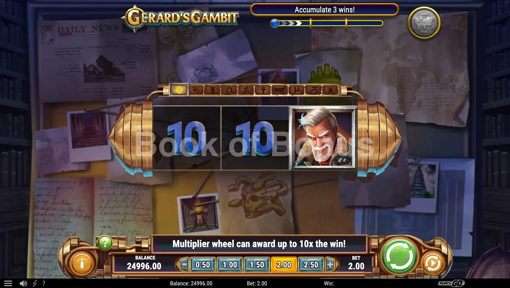 Grille évoluée Gerard's Gambit