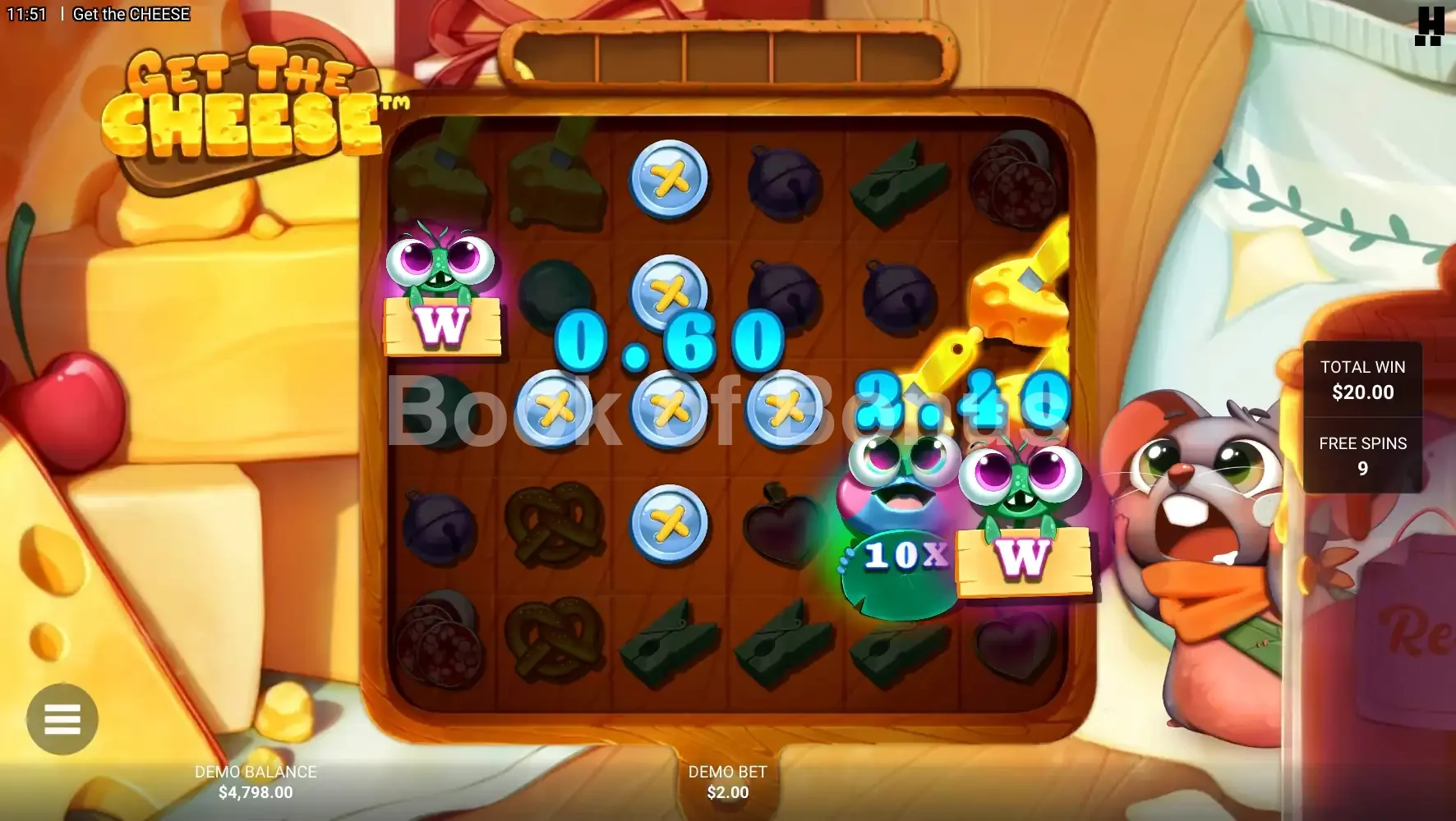 Get The Cheese par Hacksaw Gaming - tours gratuits