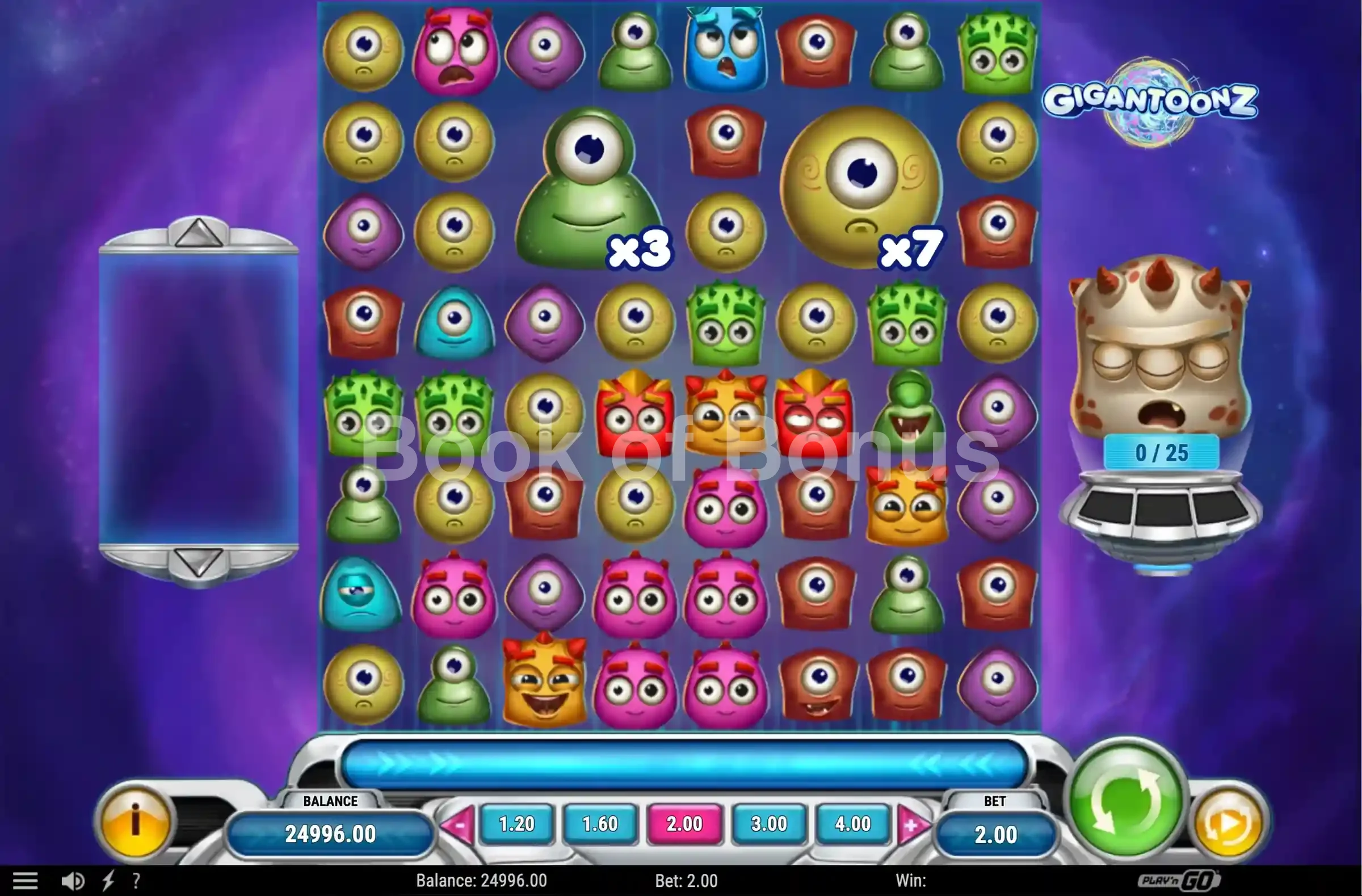 Gigantoonz par Play'n GO - base game 2
