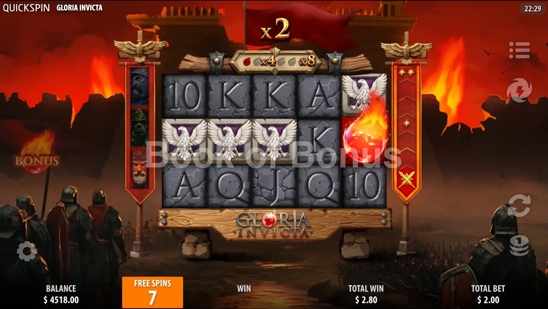 Gloria Invicta par Quickspin - tours gratuits