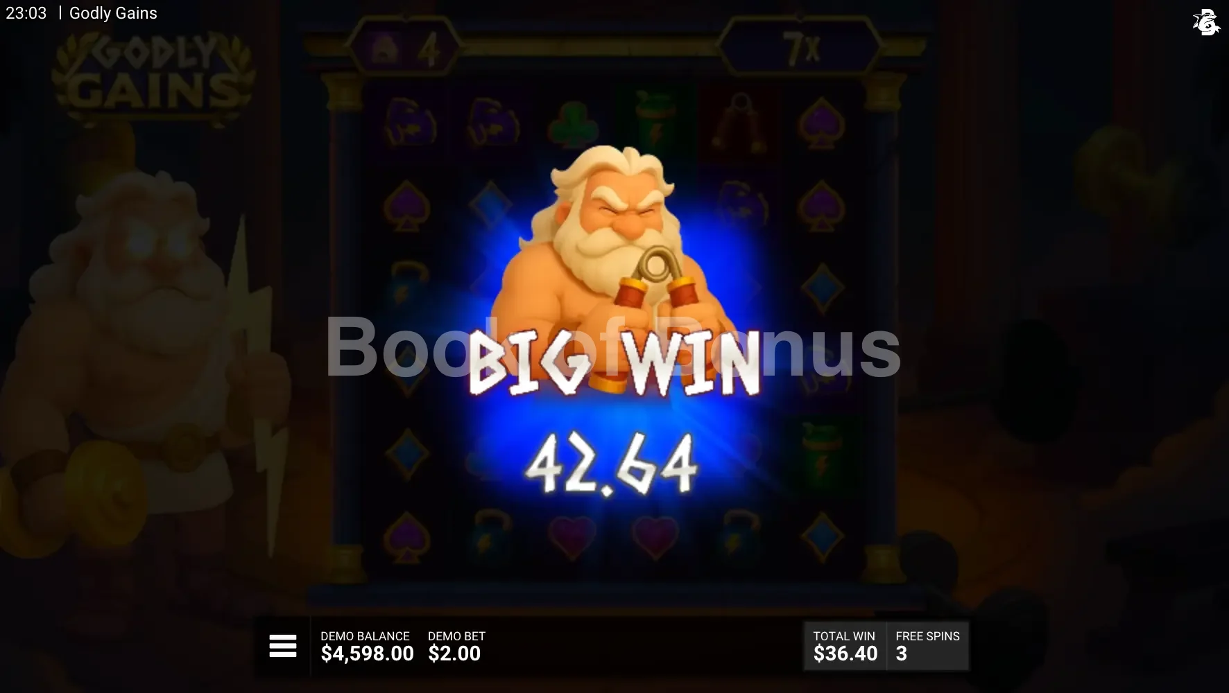 Godly Gains par Hacksaw Gaming - gros gain