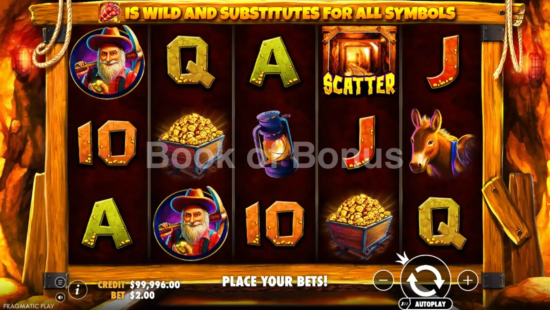 Rouleaux en action Gold Rush