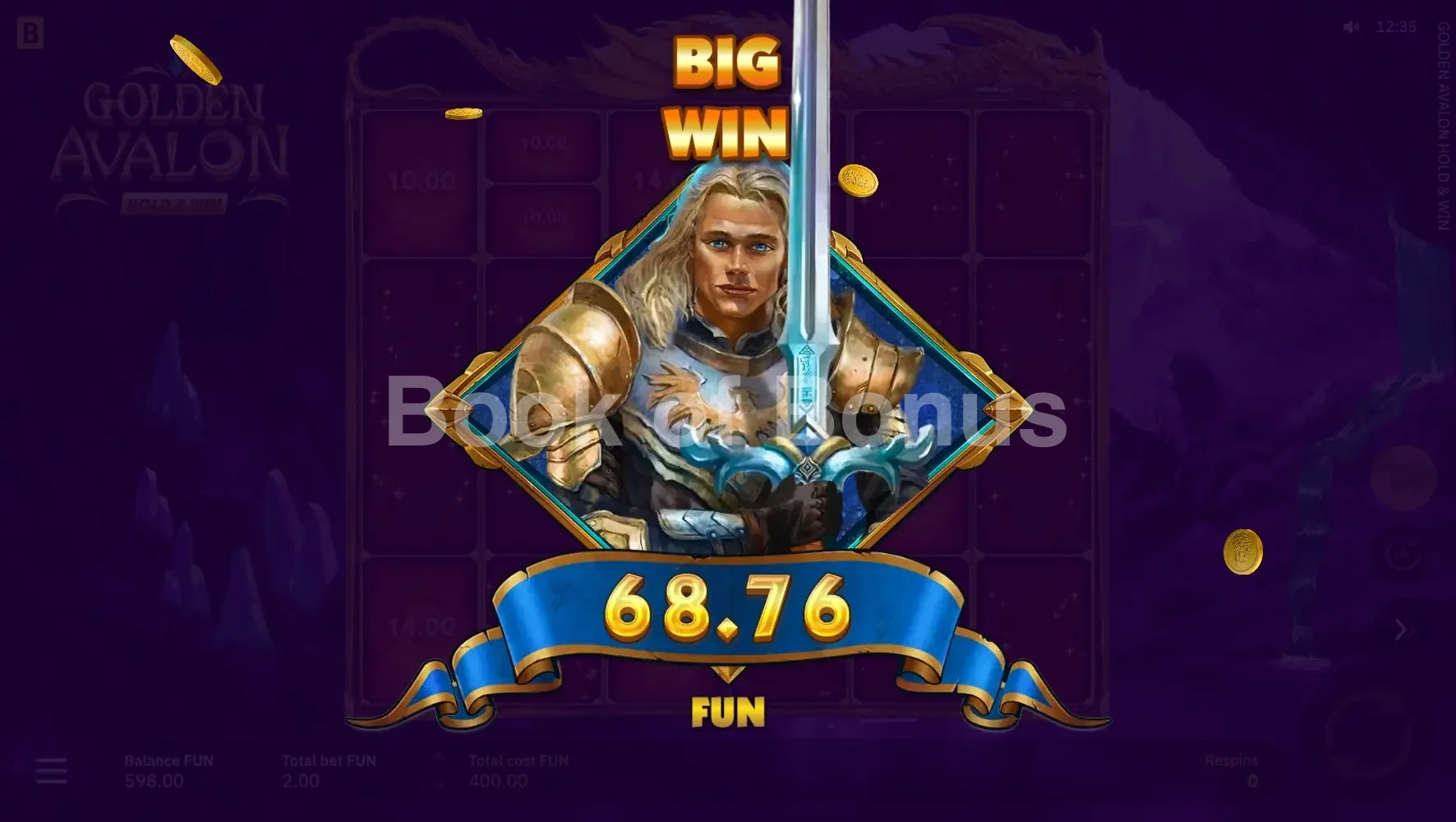 Golden Avalon Hold & Win par BGaming - gros gain