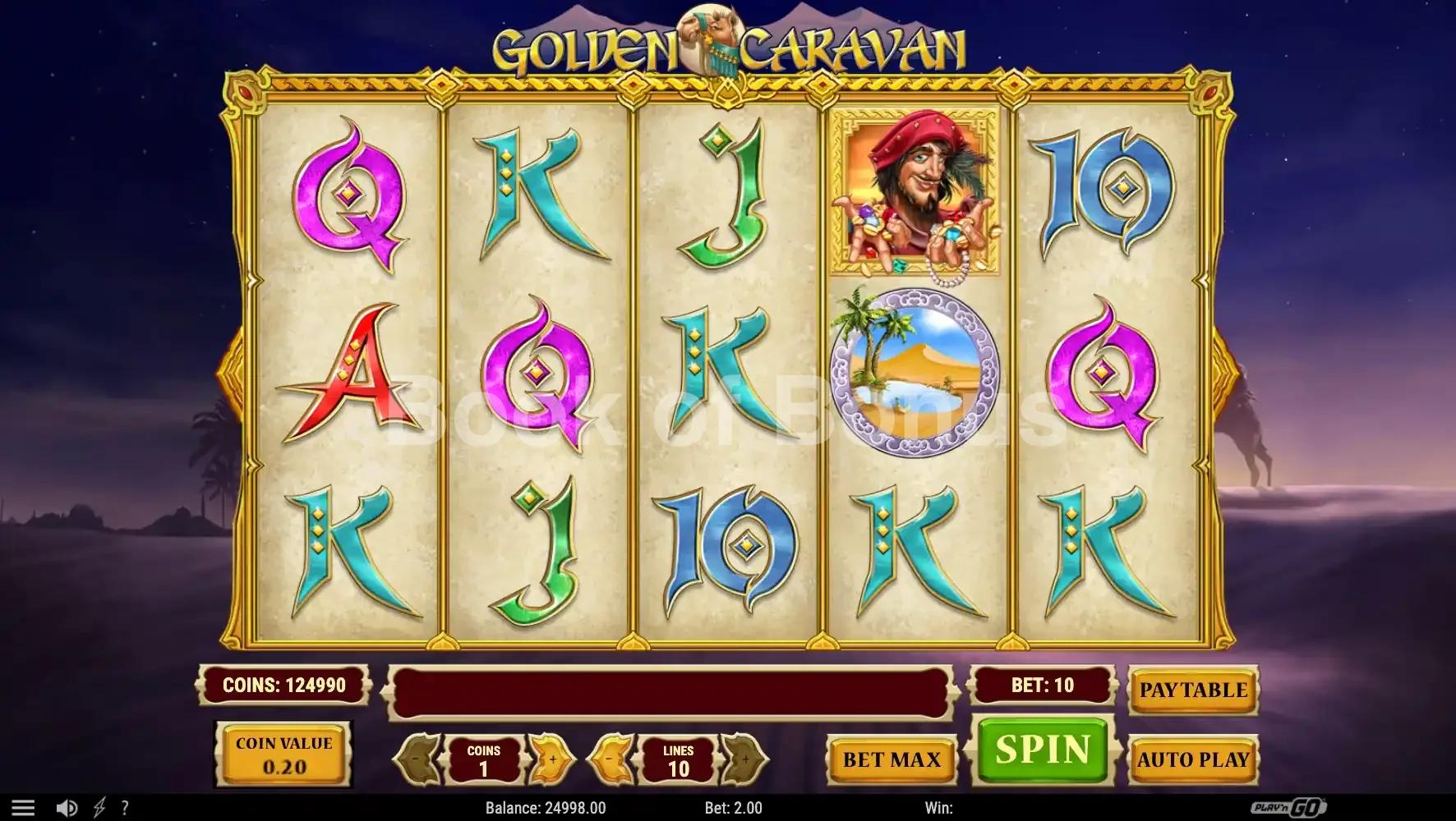 Rouleaux en action Golden Caravan