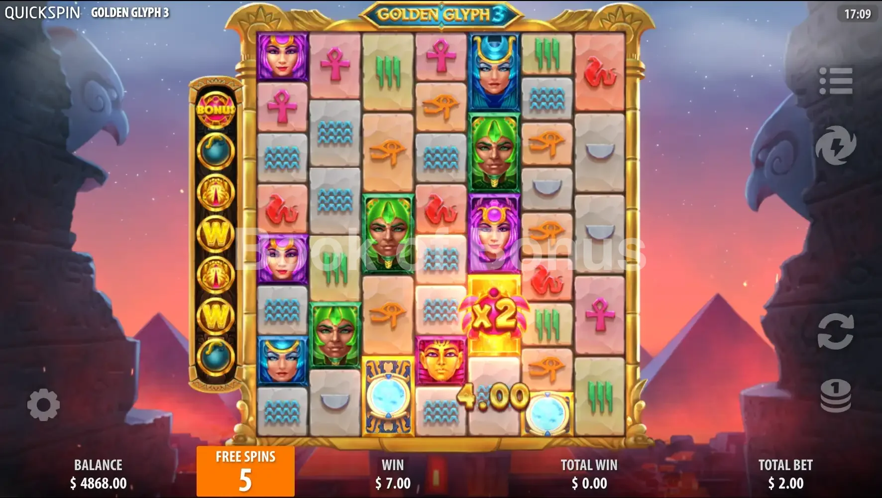 Tours gratuits Golden Glyph 3