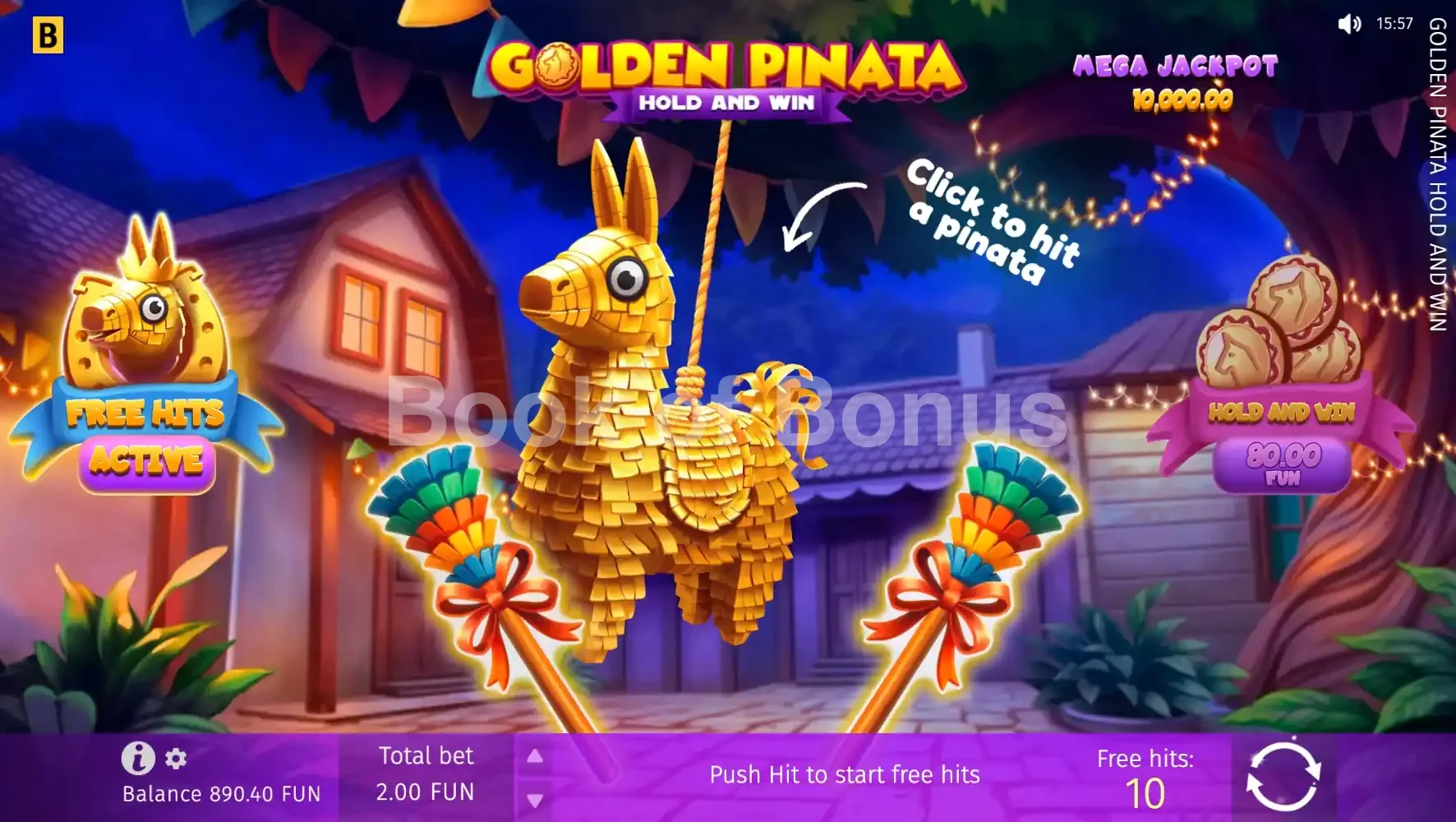 Golden Pinata Hold & Win par BGaming - tours gratuits