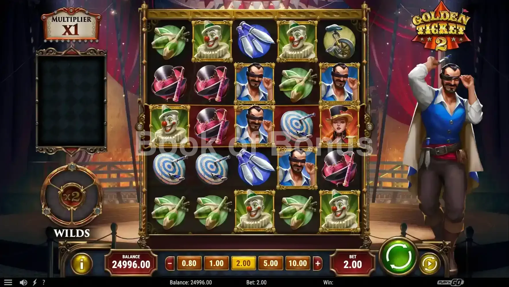 Golden Ticket 2 par Play'n GO - base game 2