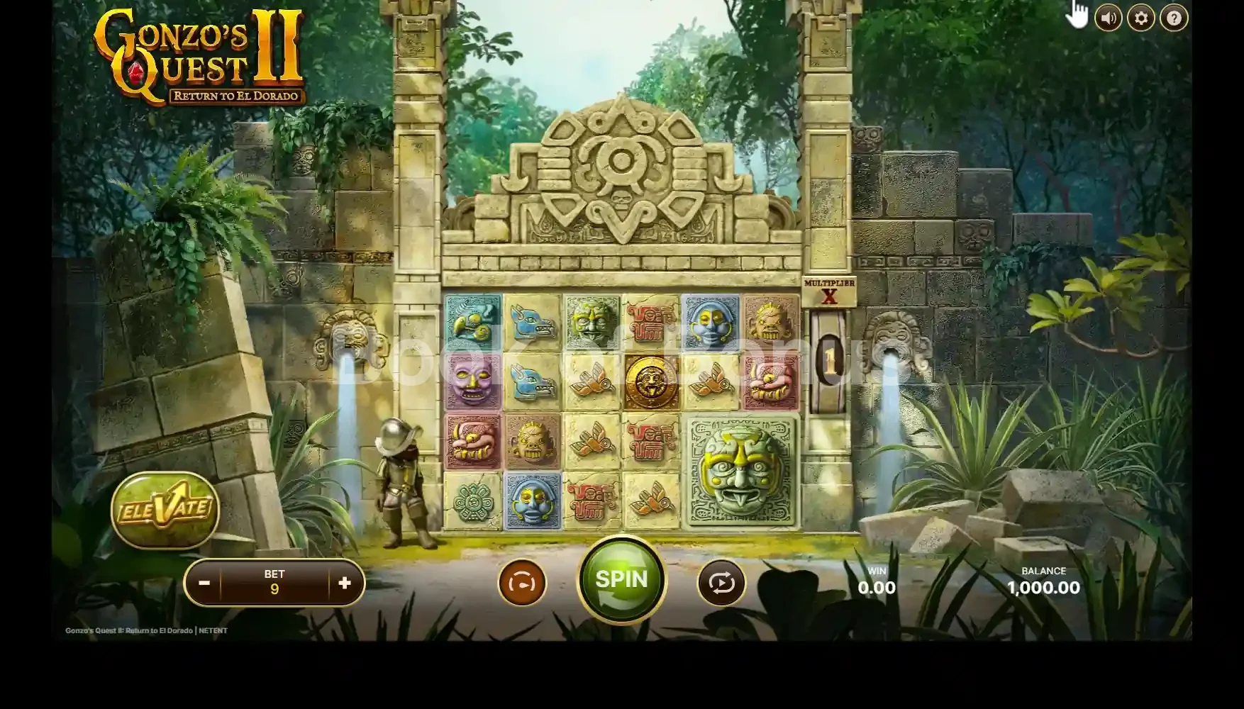 Gonzo's Quest 2 par NetEnt - jeu de base et disposition des rouleaux