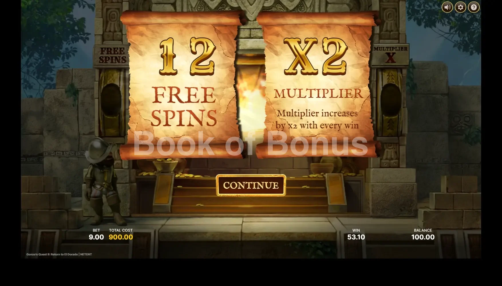 Gonzo's Quest 2 par NetEnt - tours gratuits