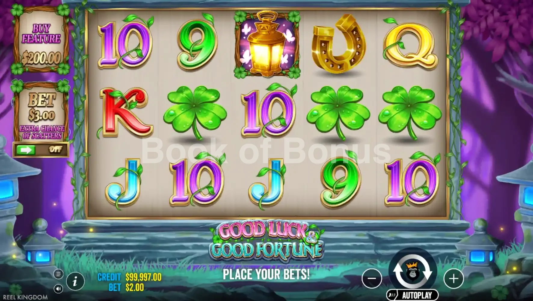 Good Luck & Good Fortune par Pragmatic Play - jeu de base et disposition des rouleaux