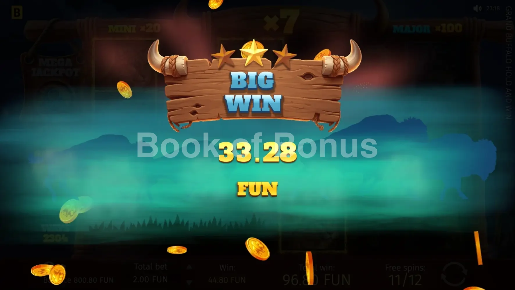 Grand gain Grand Buffalo Hold & Win