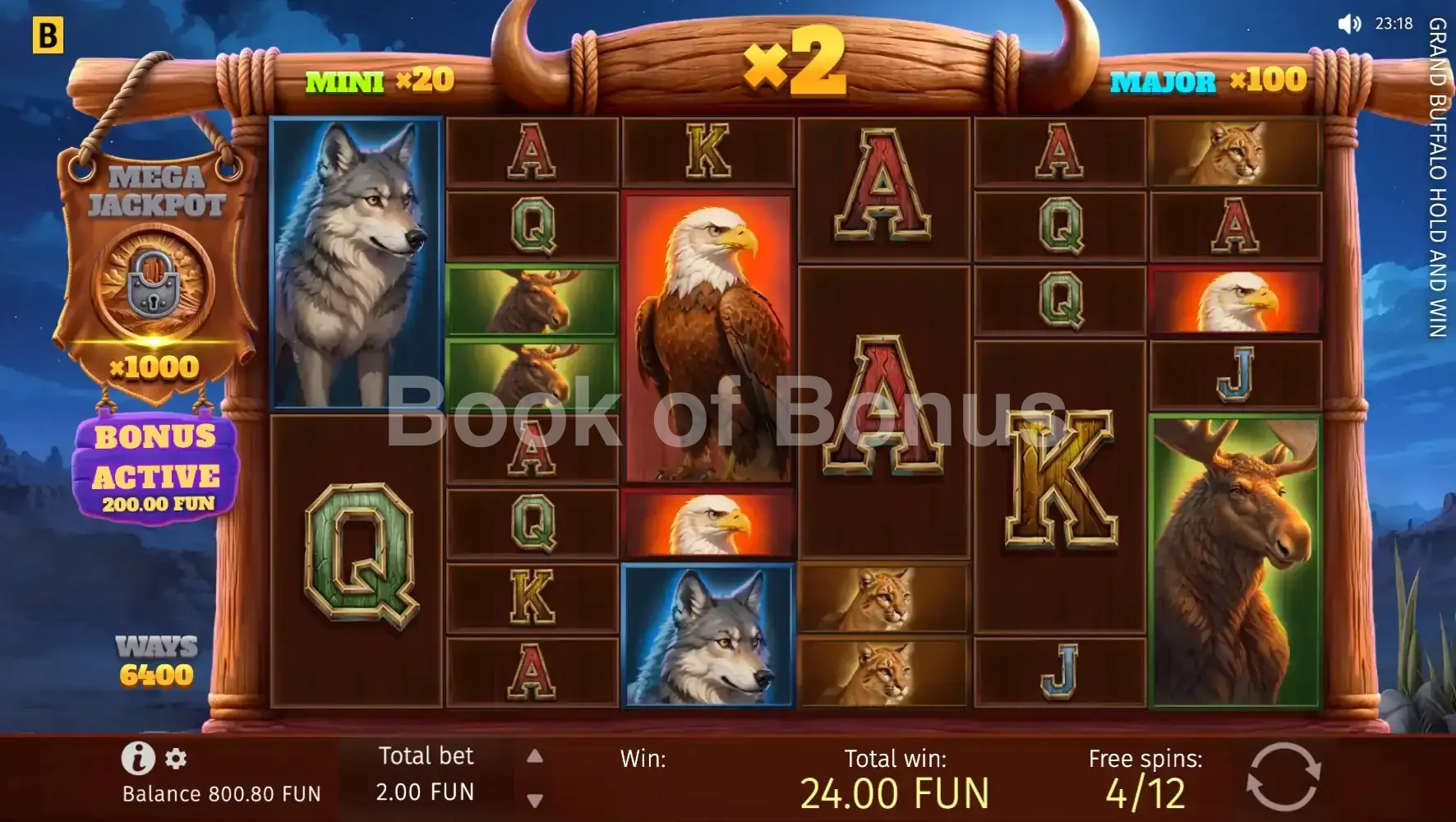 Tours gratuits Grand Buffalo Hold & Win