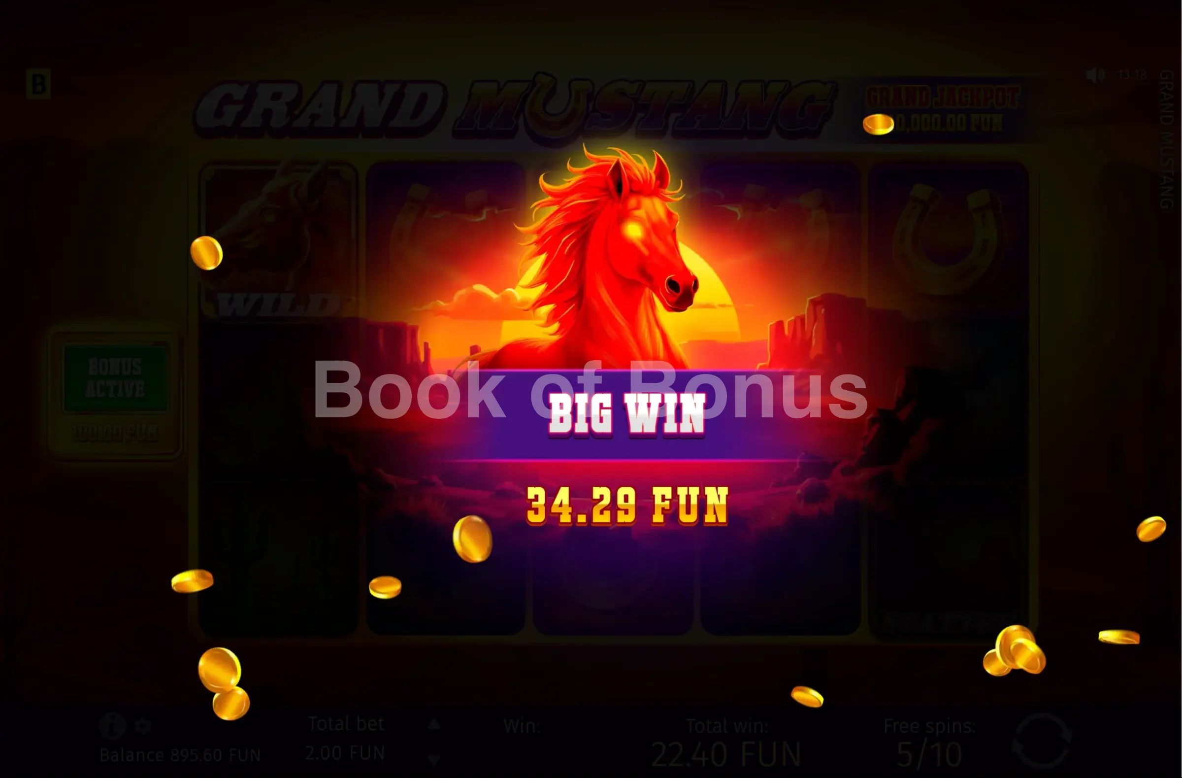 Gros gain Grand Mustang