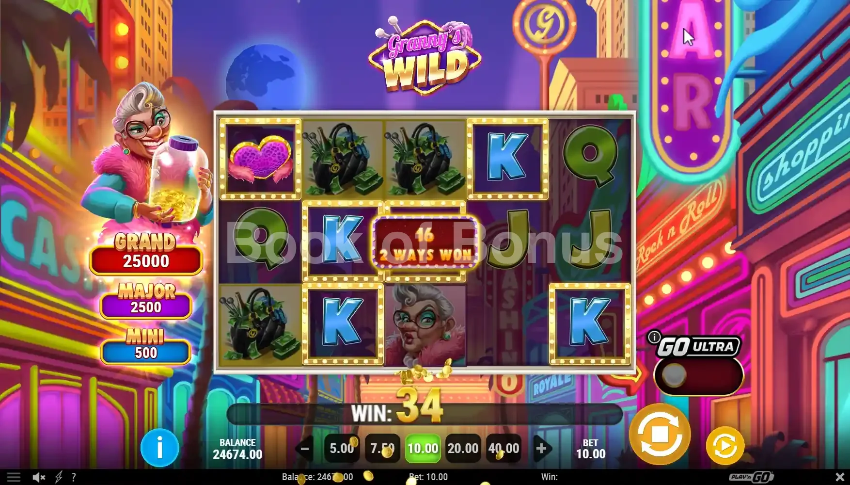 Granny’s Wild par Play'n GO - spin result