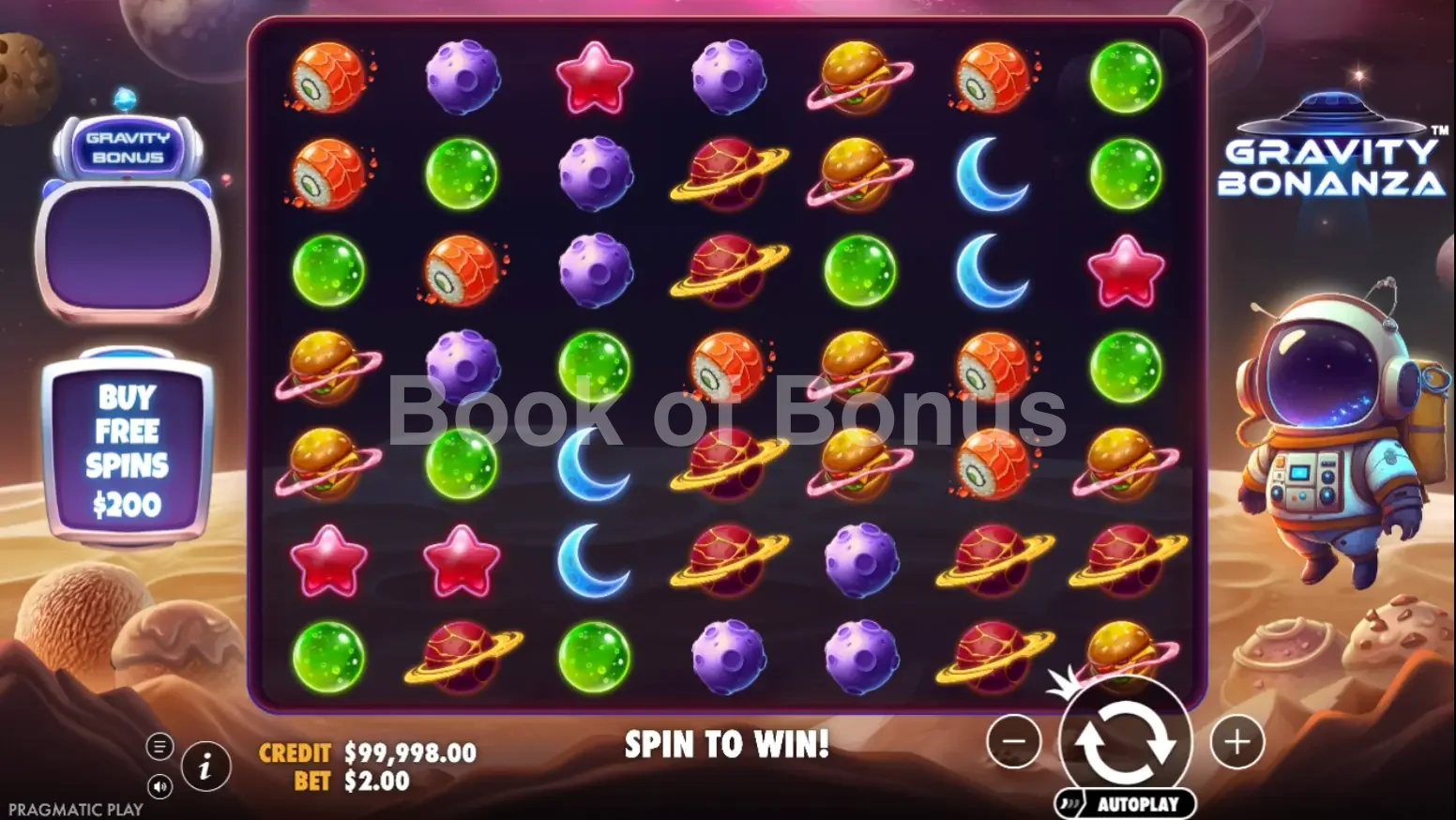 Jeu de base Gravity Bonanza