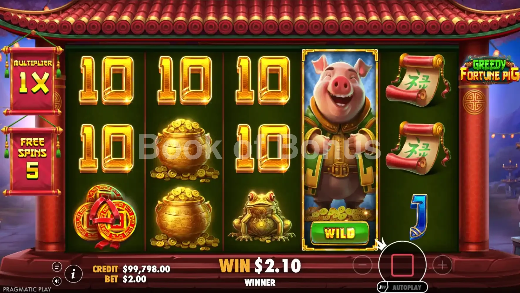 Greedy Fortune Pig par Pragmatic Play - tours gratuits