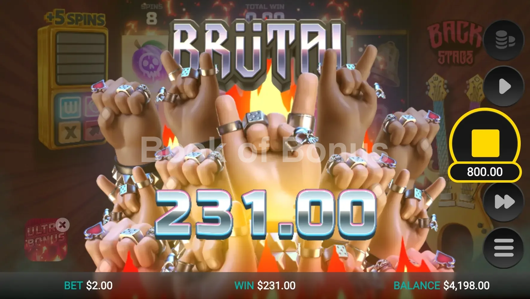 Guitar Quest par Relax Gaming - gros gain