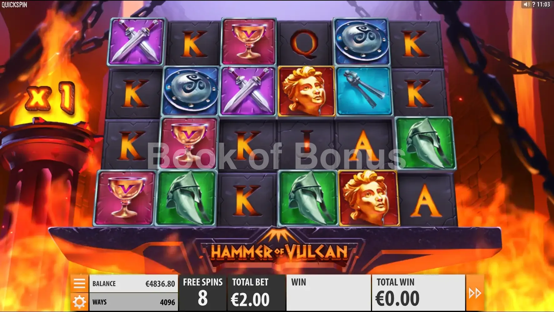 Hammer Of Vulcan par Quickspin - tours gratuits