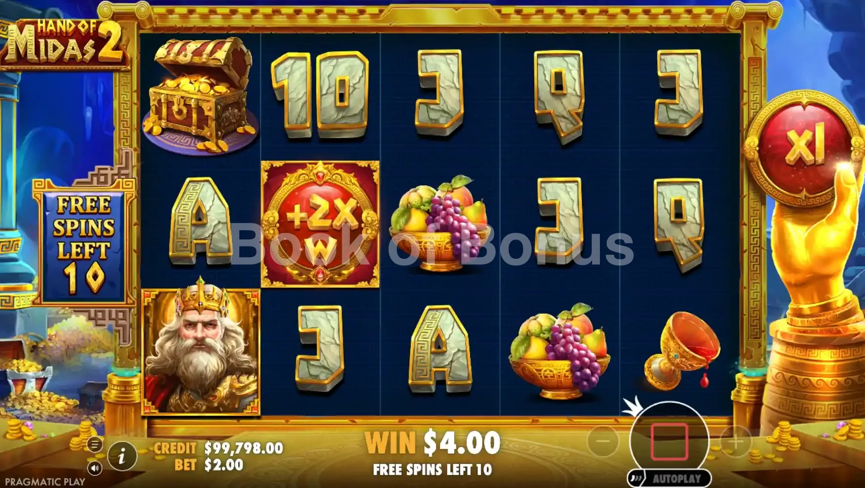 Hand of Midas 2 par Pragmatic Play - tours gratuits