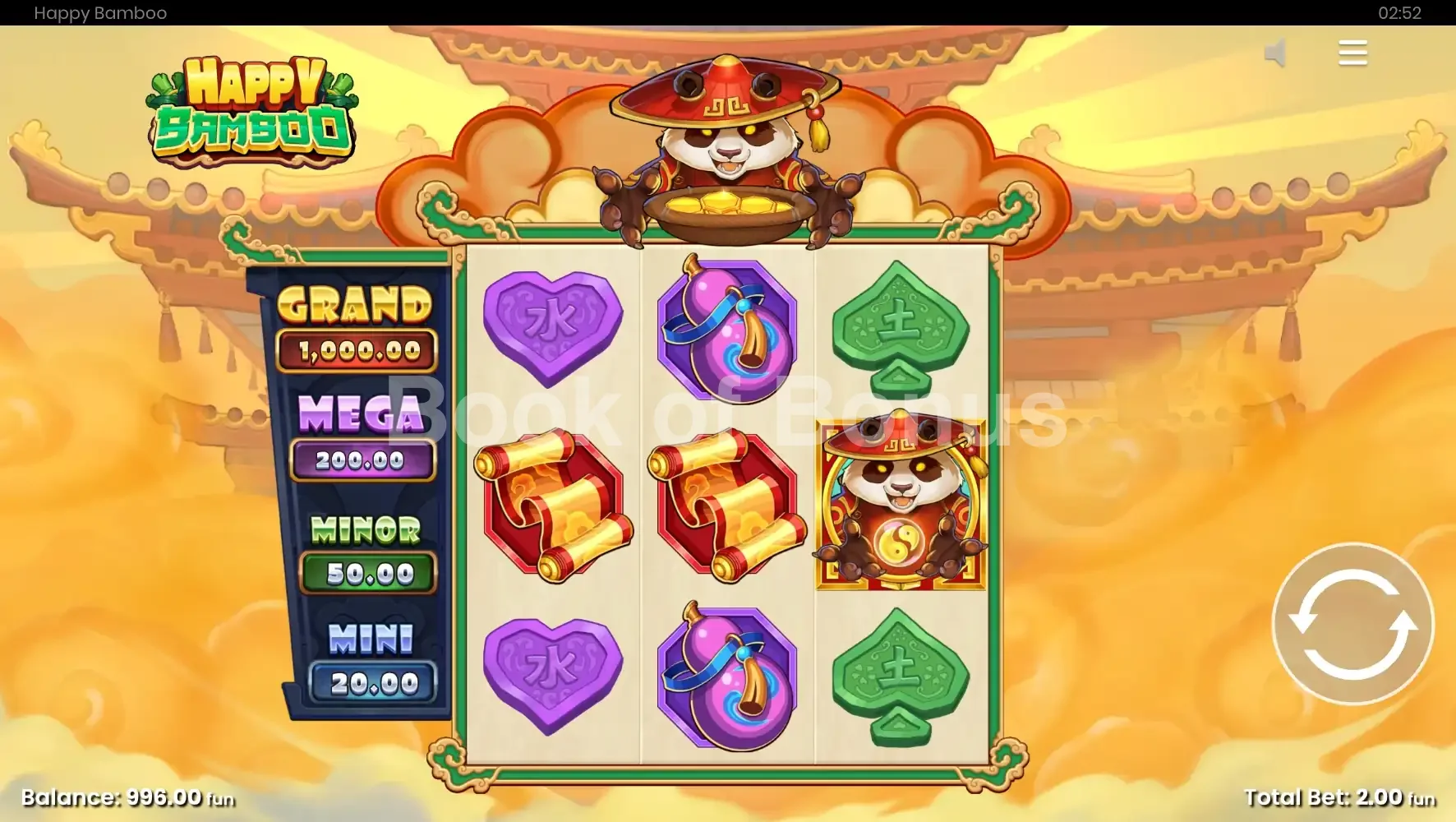 Happy Bamboo par Push Gaming - base game 2