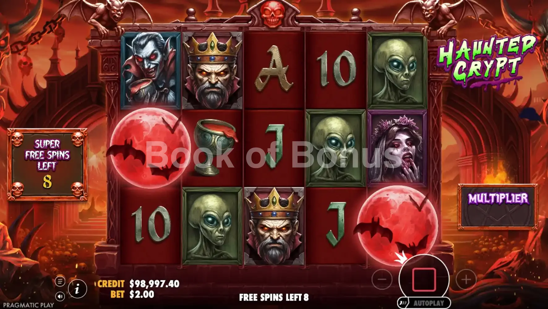 Haunted Crypt par Pragmatic Play - tours gratuits