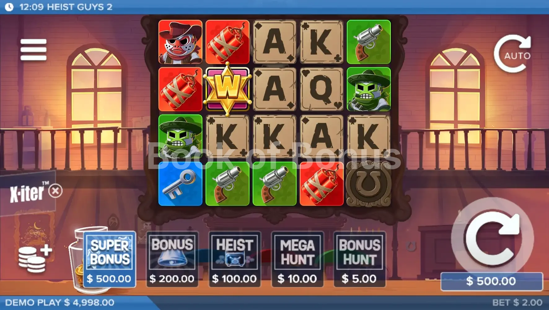 Options d'achat bonus Heist Guys 2