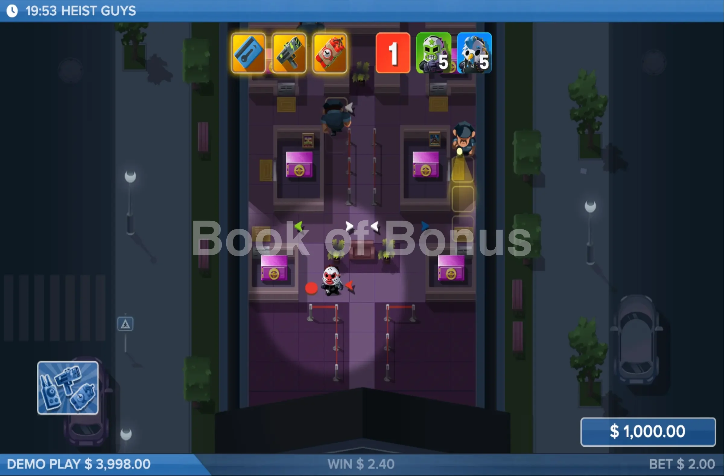 Heist Guys par ELK Studios - tours gratuits