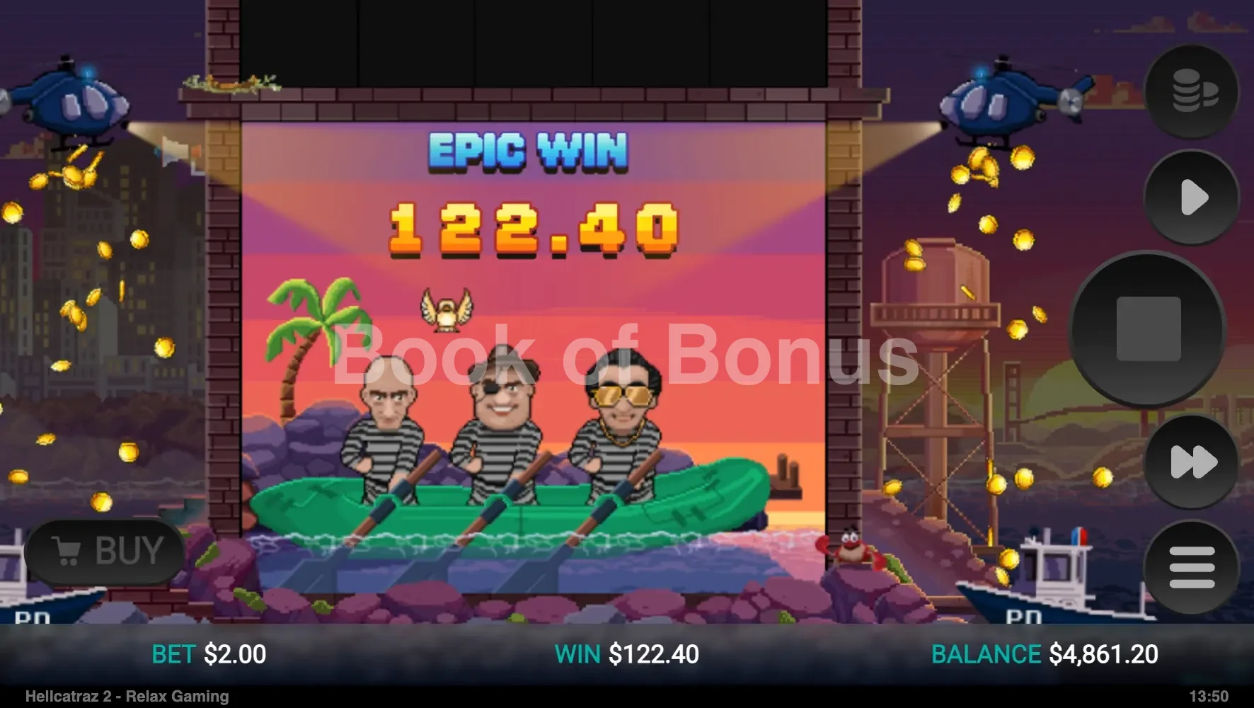 Hellcatraz 2 Dream Drop par Relax Gaming - gros gain