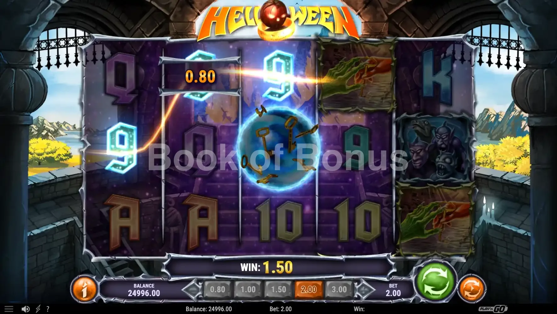 Helloween par Play'n GO - base game 2