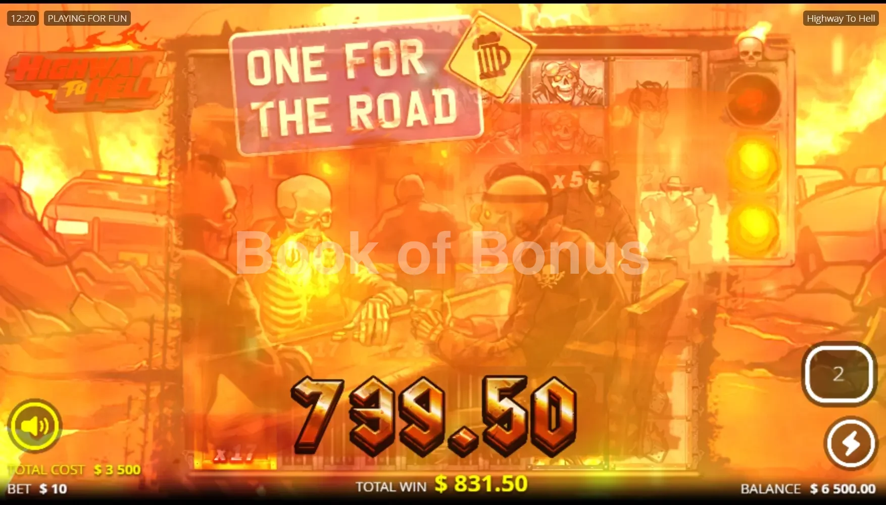 Highway to Hell par Nolimit City - gros gain