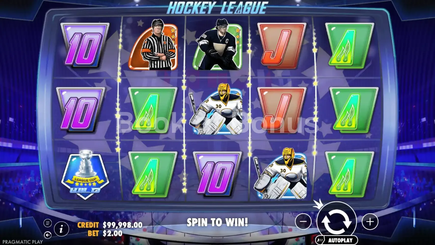 Hockey League par Pragmatic Play - jeu de base et disposition des rouleaux