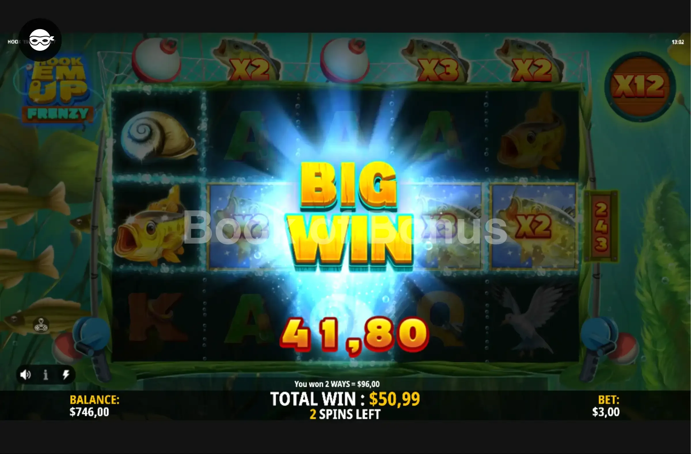Hook ‘Em Up Frenzy par iSoftBet - gros gain