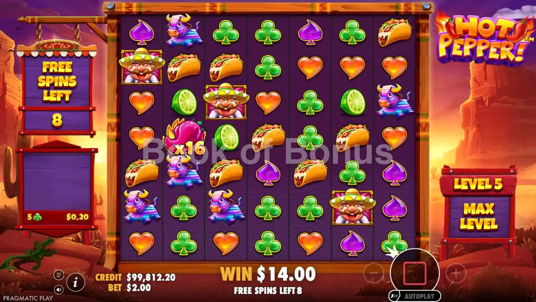 Hot Pepper par Pragmatic Play - tours gratuits