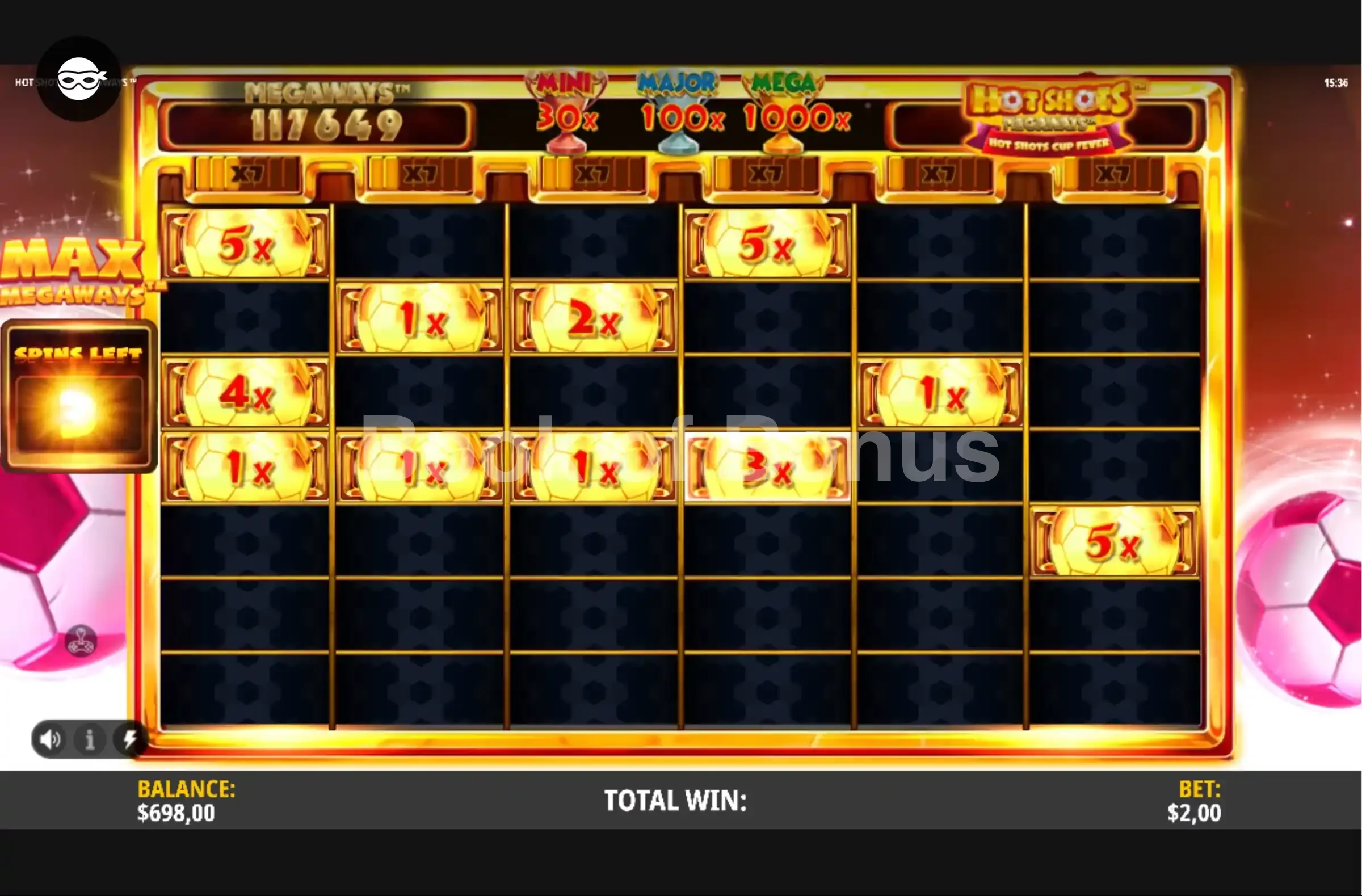 Hot Shots Megaways par iSoftBet - tours gratuits