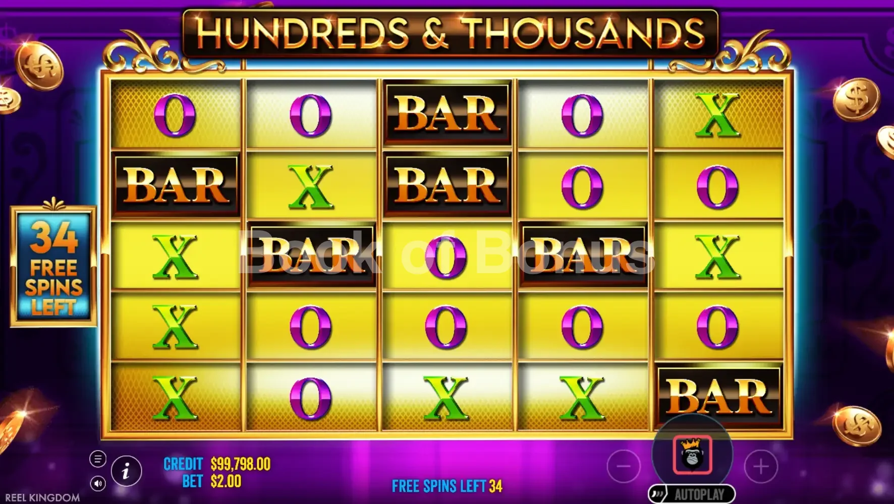 Hundreds and Thousands par Reel Kingdom - tours gratuits