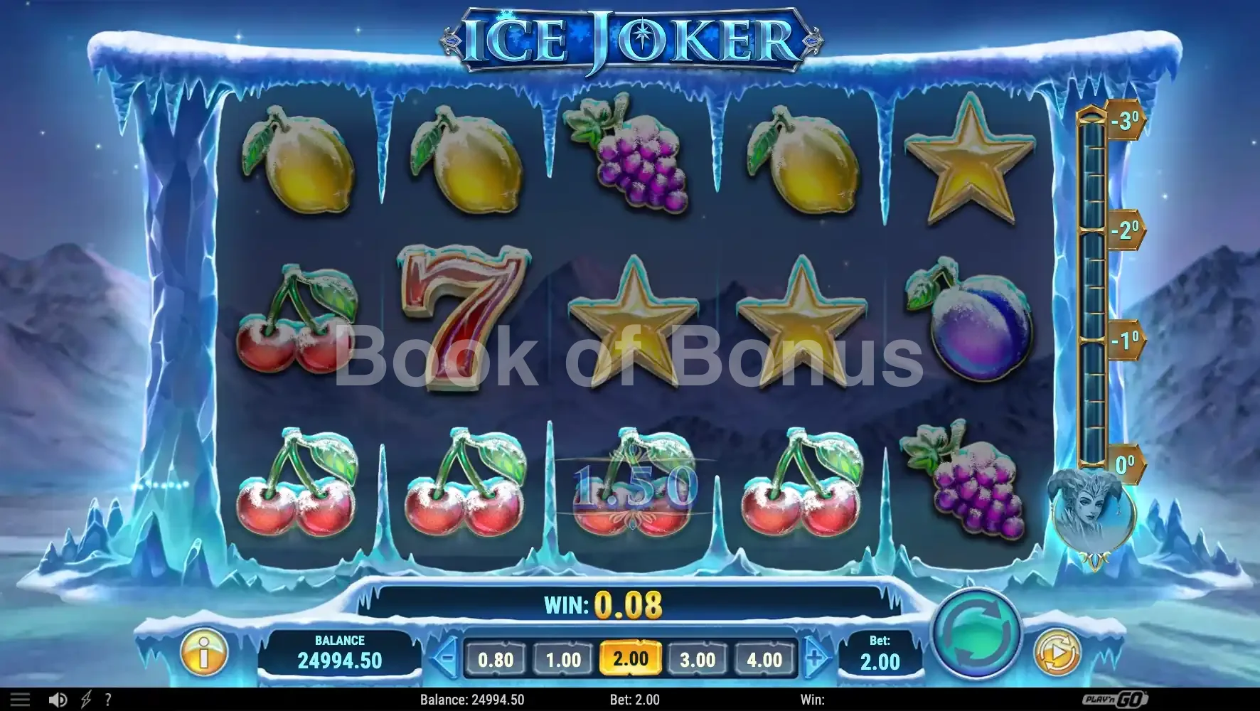 Ice Joker par Play'n GO - base game 2