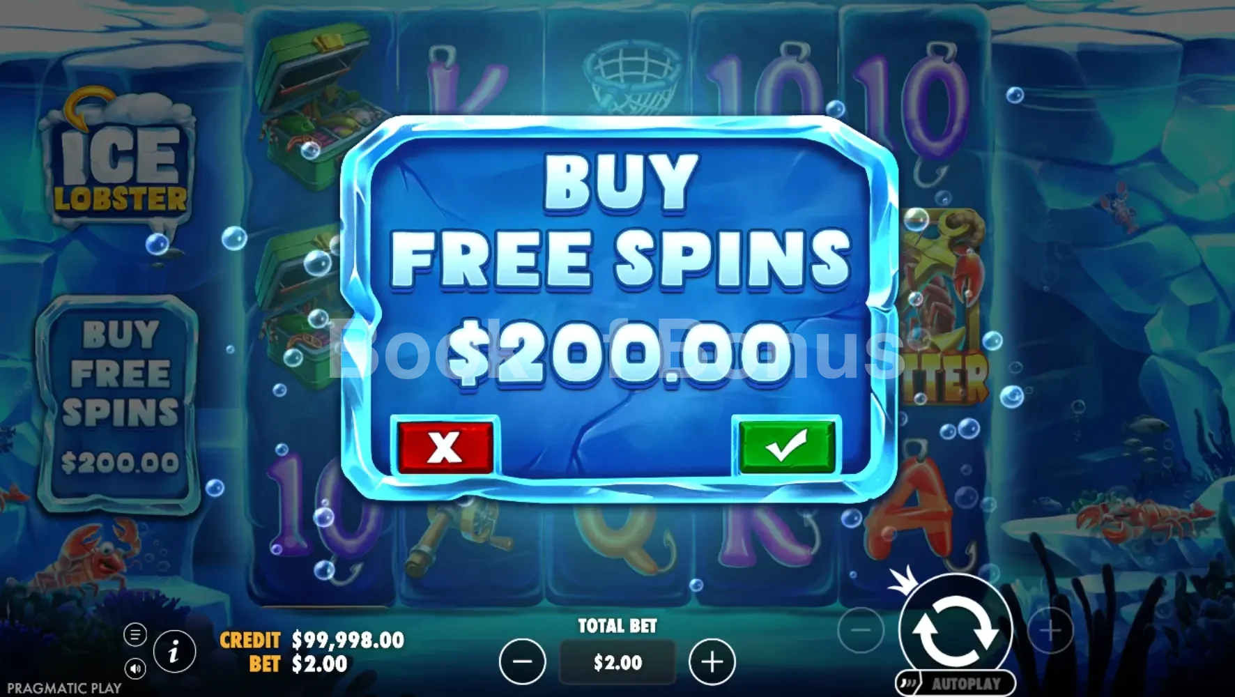 Option Bonus Buy Ice Lobster