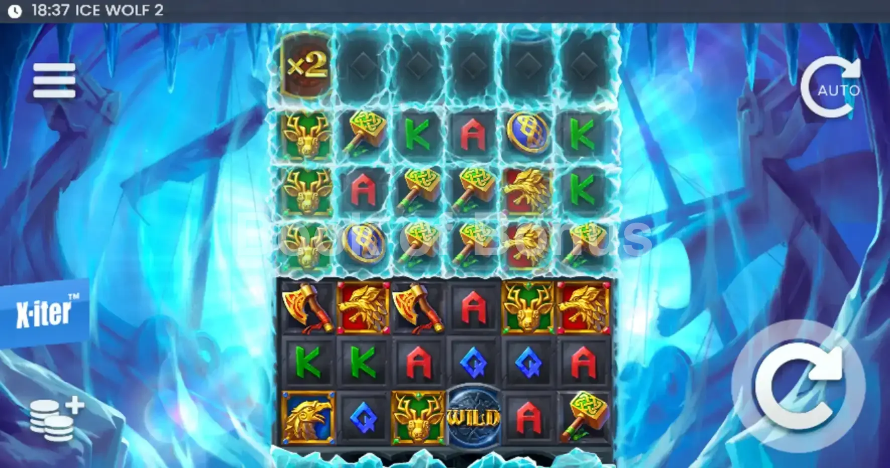 Ice Wolf 2 par ELK Studios - jeu de base et disposition des rouleaux