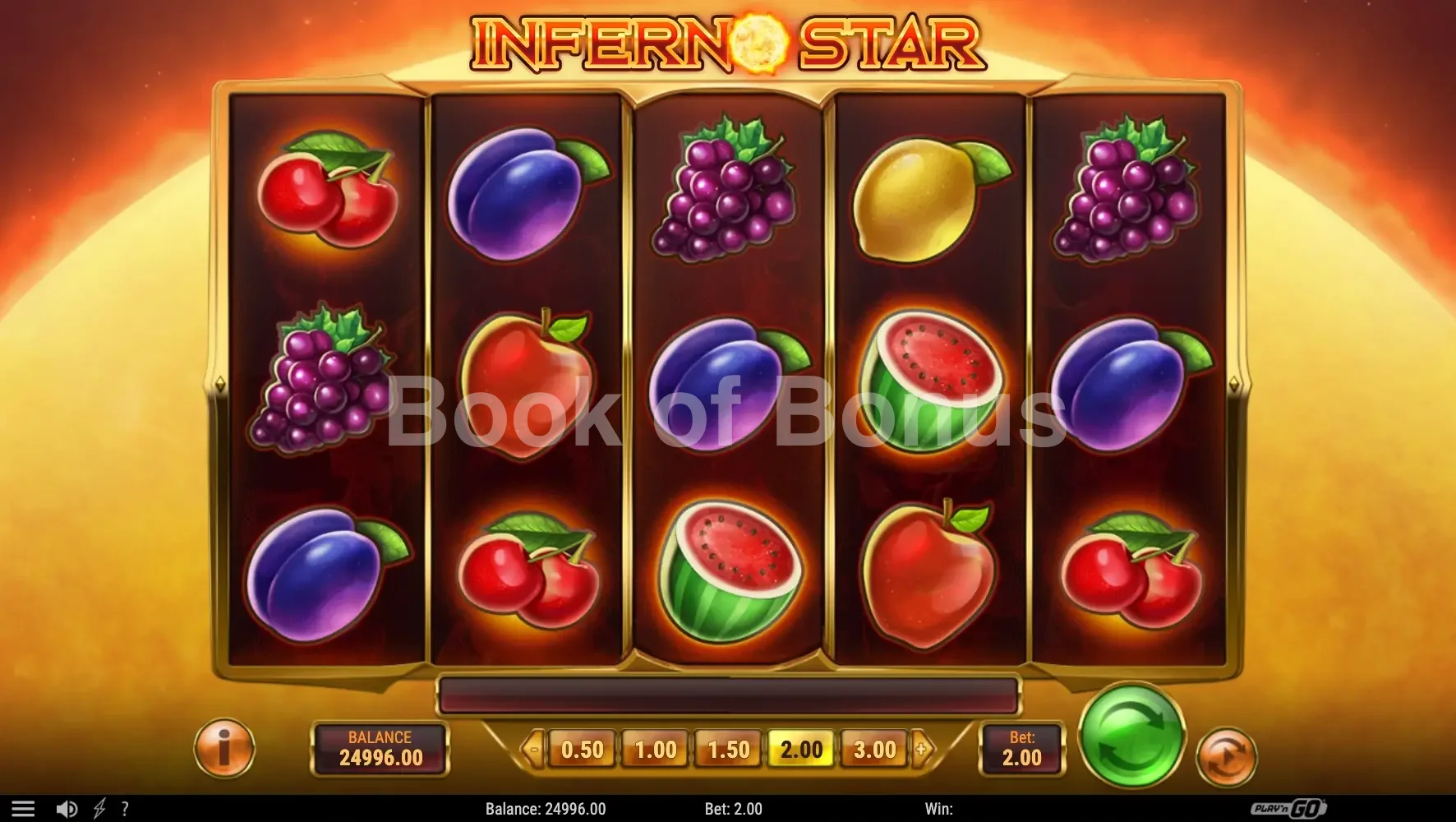 Inferno Star par Play'n GO - base game 2