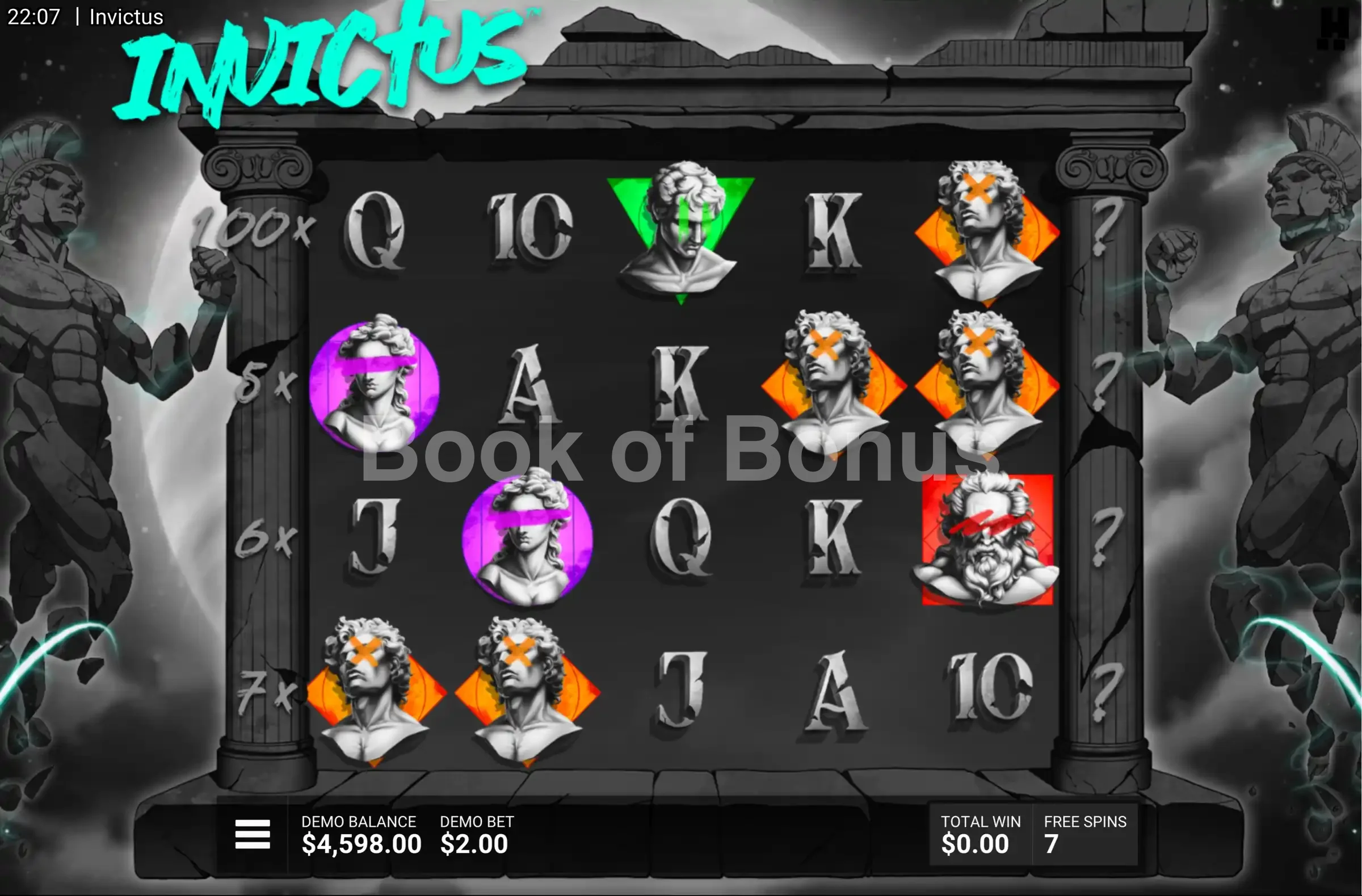 Invictus par Hacksaw Gaming - tours gratuits