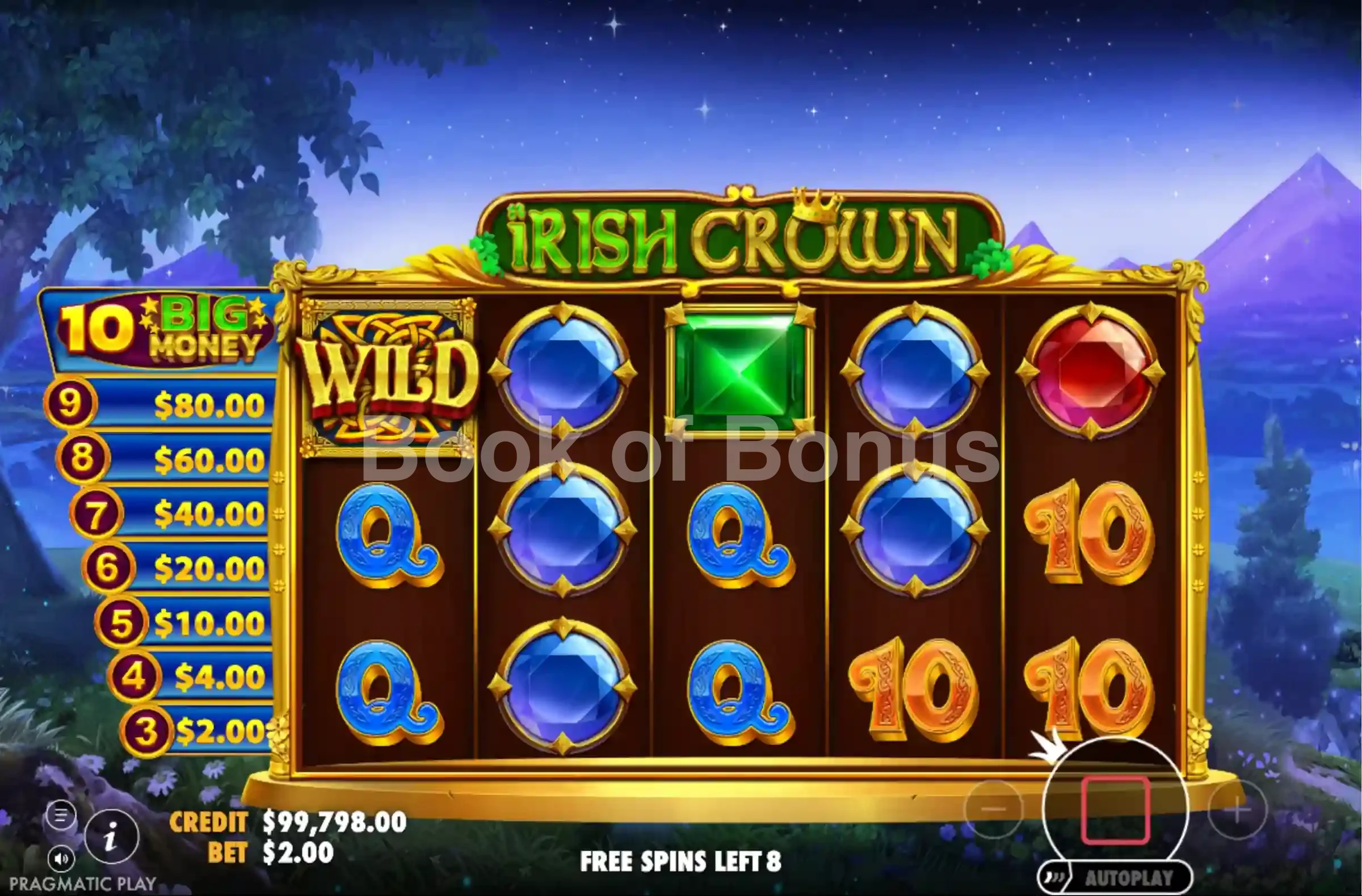 Irish Crown par Pragmatic Play - tours gratuits