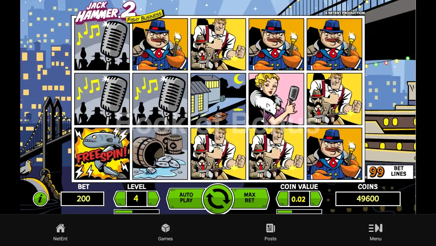 Jack Hammer 2 par NetEnt - base game 2