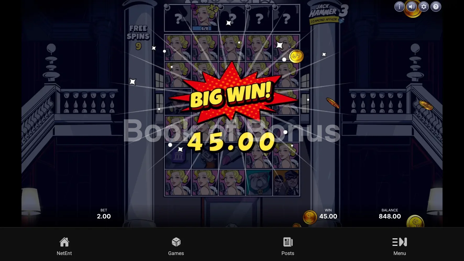 Jack Hammer 3 par NetEnt - gros gain