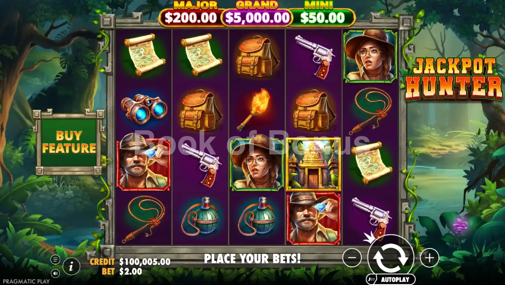 Jeu de base Jackpot Hunter