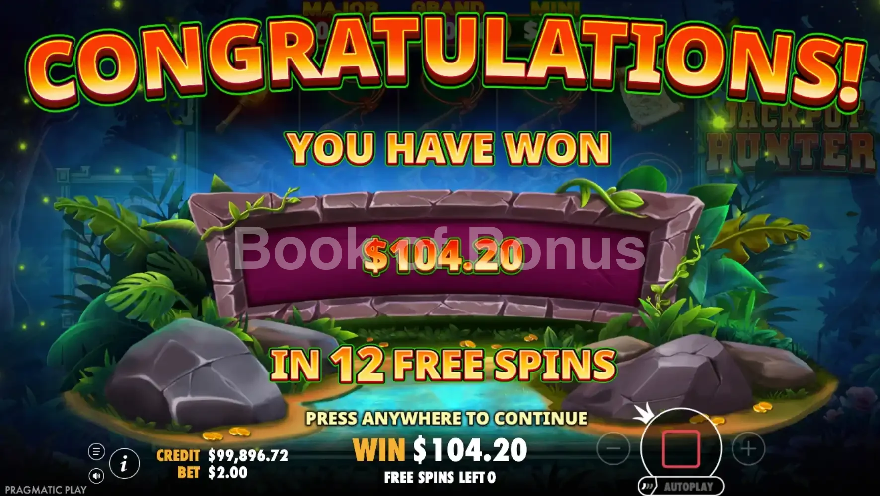 Grand gain Jackpot Hunter