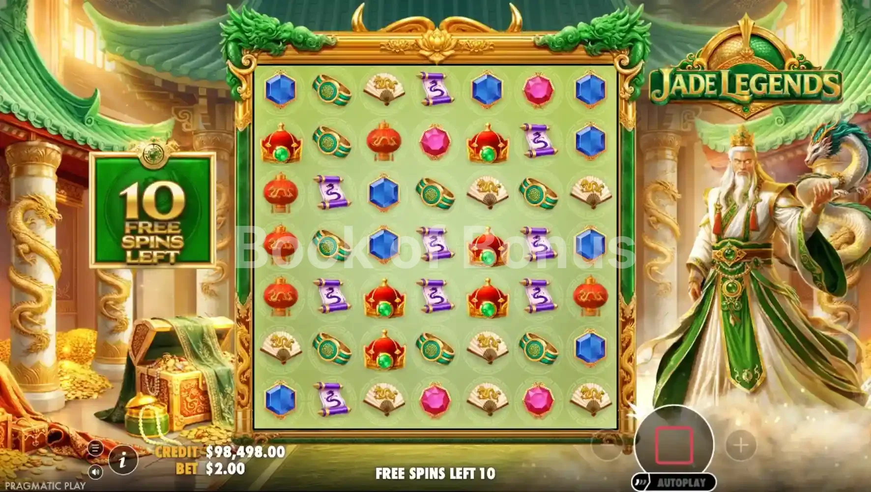 Jade Legends par Pragmatic Play - tours gratuits